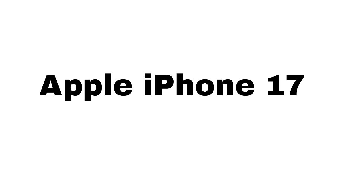 Apple iPhone 17