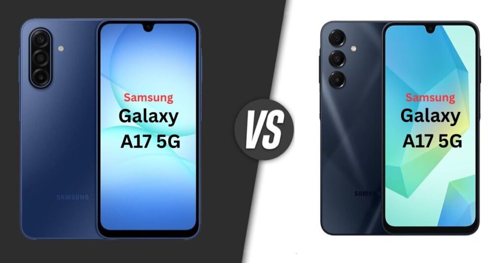 Samsung Galaxy A17 5G vs A16 5G